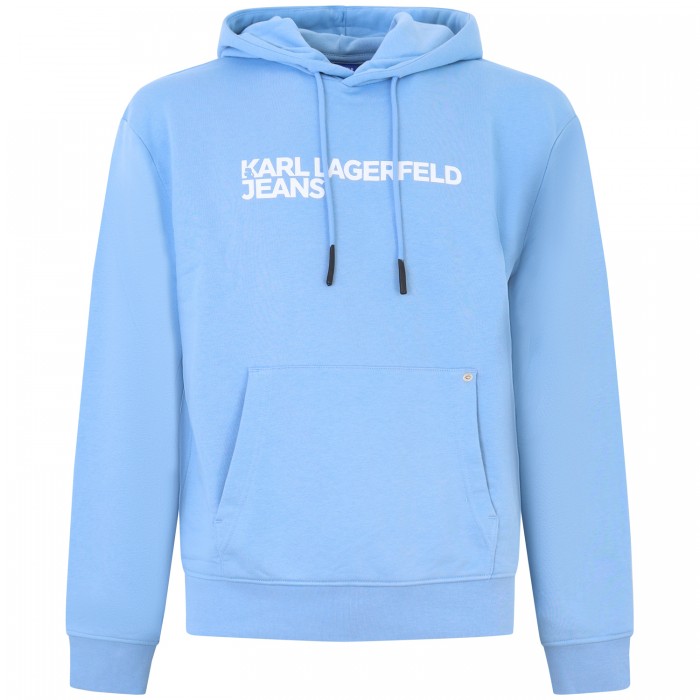 Felpa celeste con cappuccio per uomo Felpa celeste con cappuccio per uomo