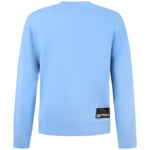 Felpa celeste con logo per... 2