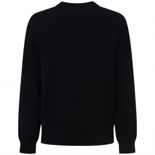 Maglione nero con logo per... 2