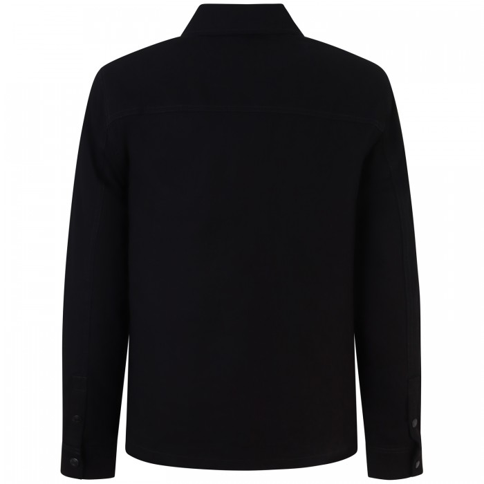 Giacca nera con mini logo per uomo