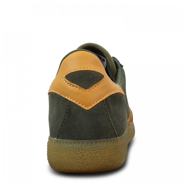 Sneakers verde con logo per uomo