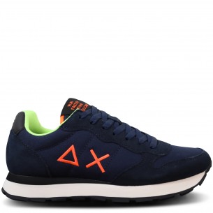 Sneakers blu con riporti...