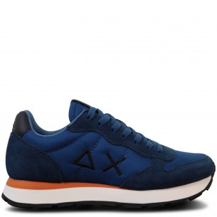 Sneakers blu con riporti...