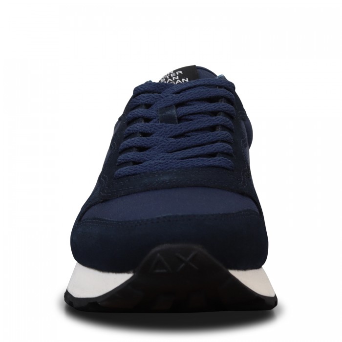 Sneakers blu con riporti bianchi per...