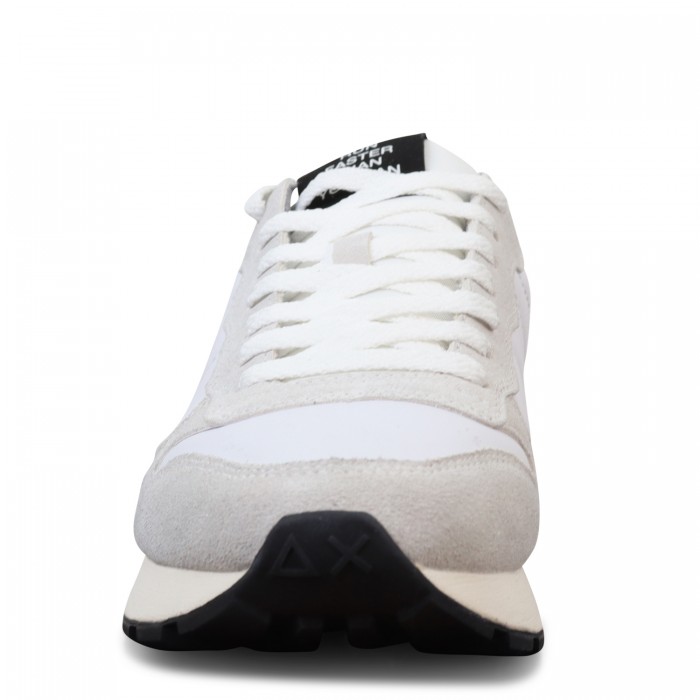 Sneakers bianca con riporti neri per...