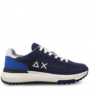 Sneakers blu con riporti...
