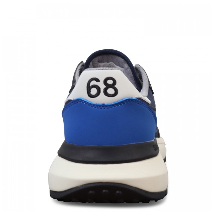 Sneakers blu con riporti bianchi per...