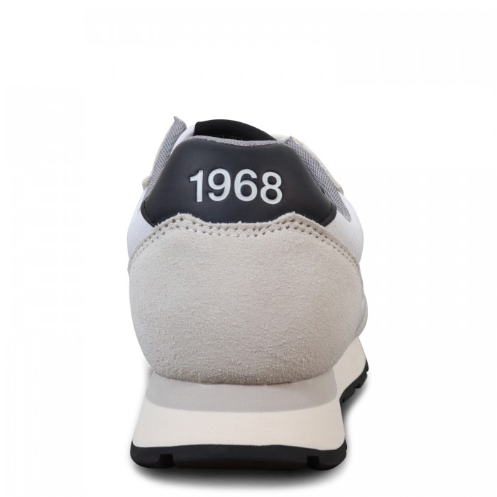 Sneakers bianco con riporti neri per...