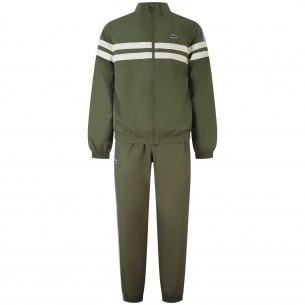 Completo tuta verde con zip...