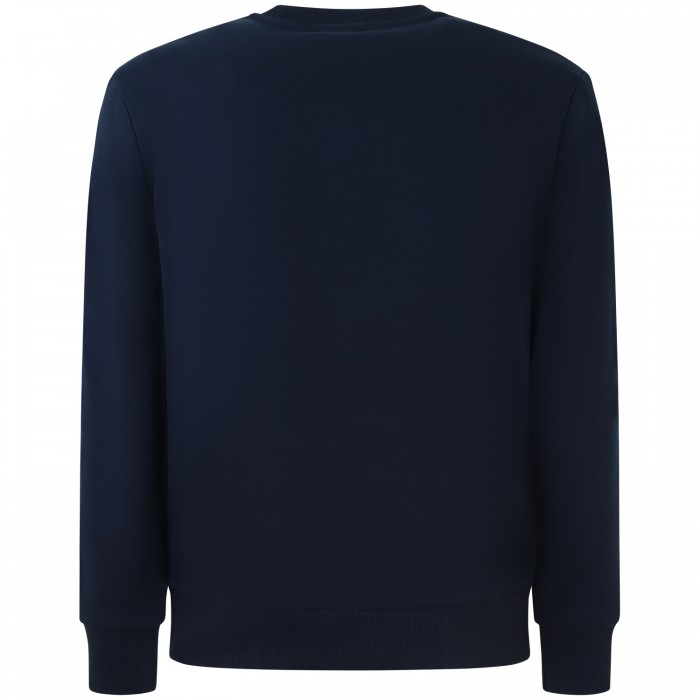 Felpa blu con mini logo per uomo Felpa blu con mini logo per uomo