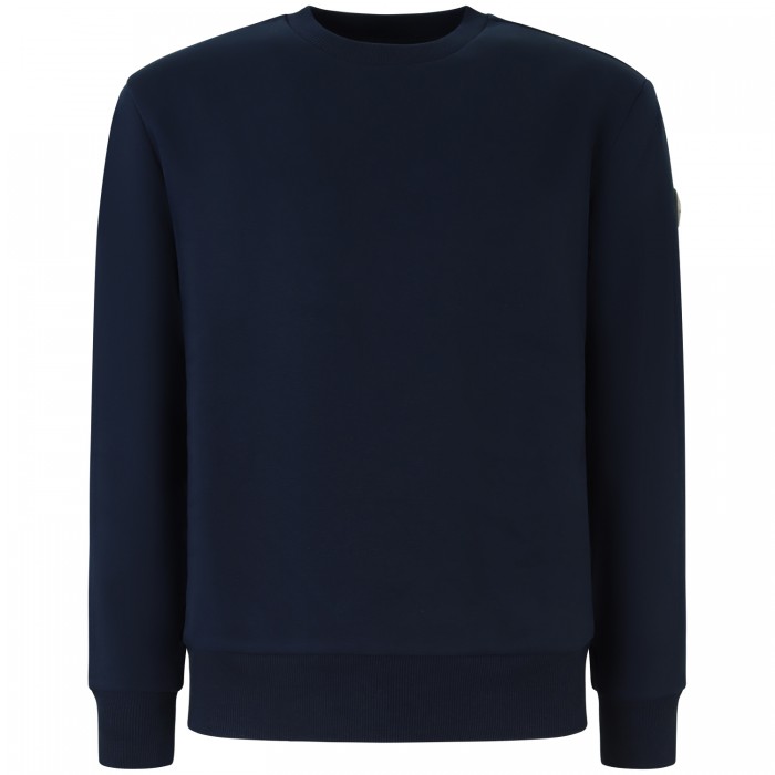 Felpa blu con mini logo per uomo Felpa blu con mini logo per uomo