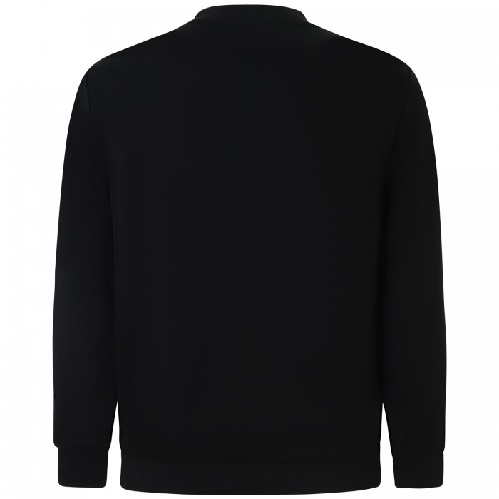 Felpa nera con mini logo per uomo Felpa nera con mini logo per uomo