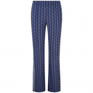 Pantalone blu logato per donna