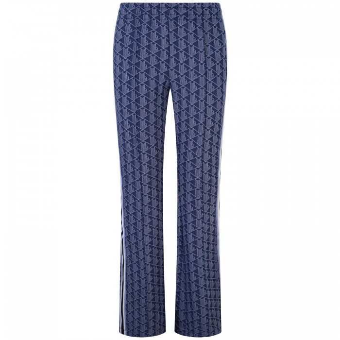 Pantalone blu logato per donna