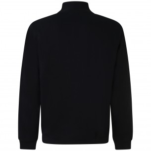 Felpa nera con mezza zip... 2