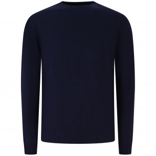 Maglione blu con mini logo...