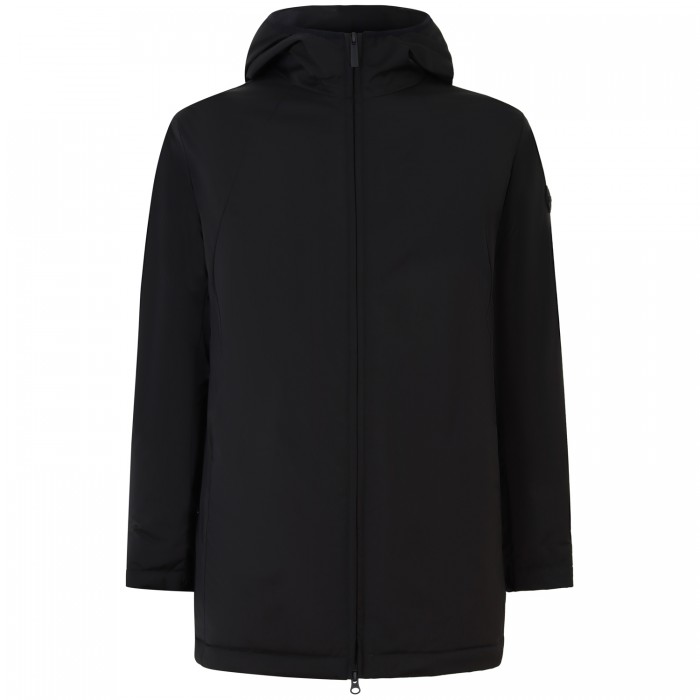 Giubbotto nero con mini logo per uomo