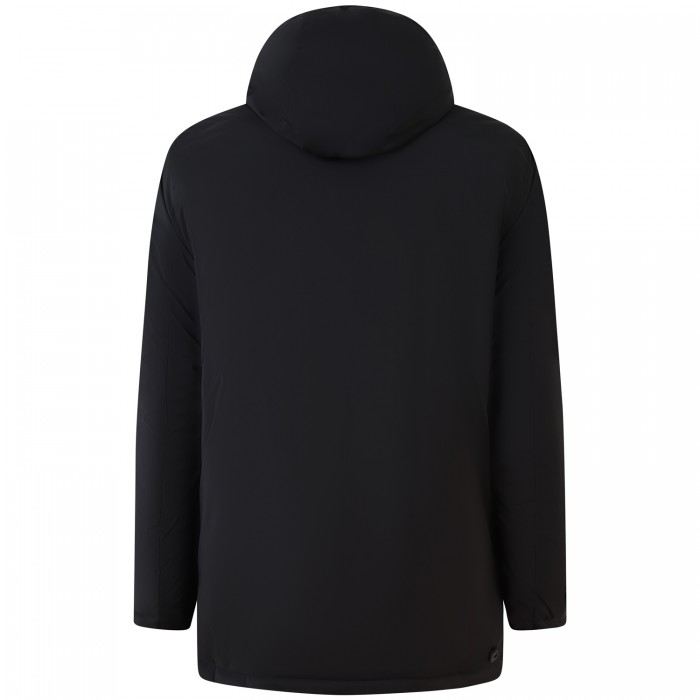 Giubbotto nero con mini logo per uomo