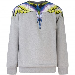 Felpa grigia con logo per uomo