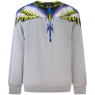 Felpa grigia con logo per uomo 2