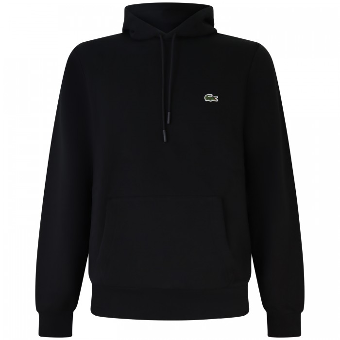 Felpa nera con cappuccio per uomo Felpa nera con cappuccio per uomo