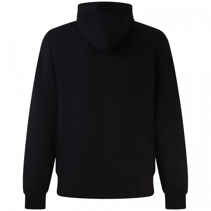 Felpa nera con cappuccio per uomo Felpa nera con cappuccio per uomo