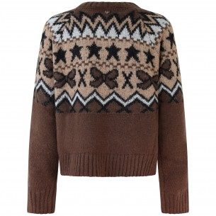 Maglione marrone per donna...
