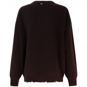 Maglione marrone per donna...