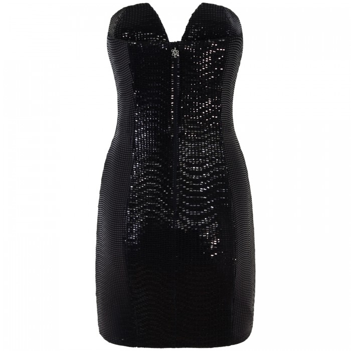 Abito nero paiettato 'BUSTIER DRESS...