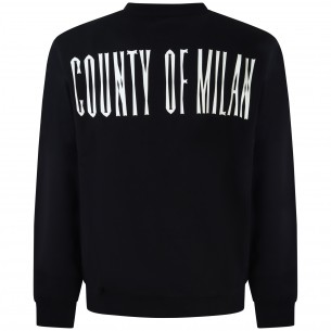 Felpa nera con logo per uomo 2