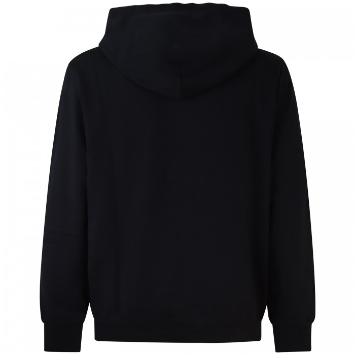Felpa nera con cappuccio per uomo Felpa nera con cappuccio per uomo