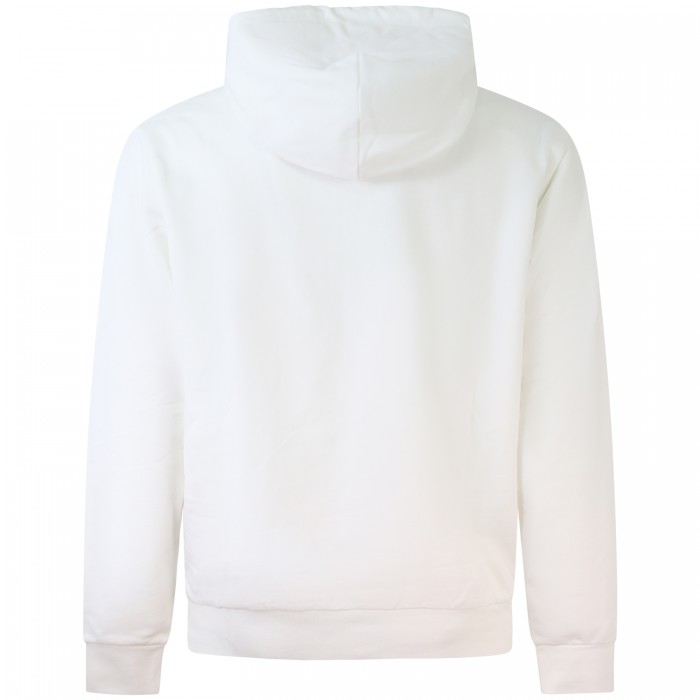 Felpa bianca con cappuccio per uomo Felpa bianca con cappuccio per uomo