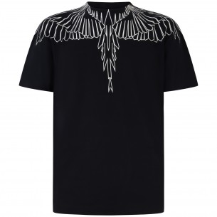 T-shirt nera con logo per uomo 2
