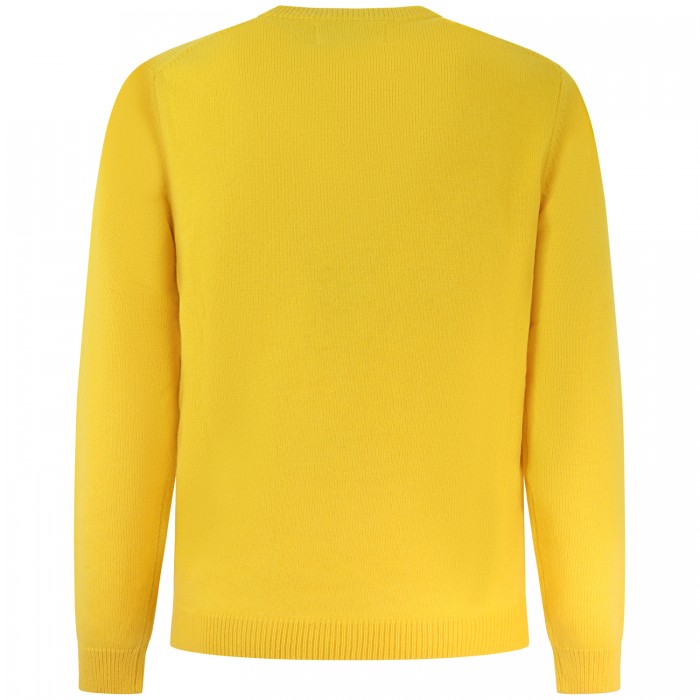 Maglione giallo con logo grande... Maglione giallo con logo grande...