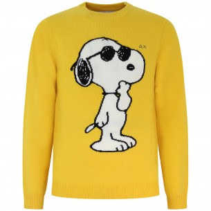Maglione giallo con logo...