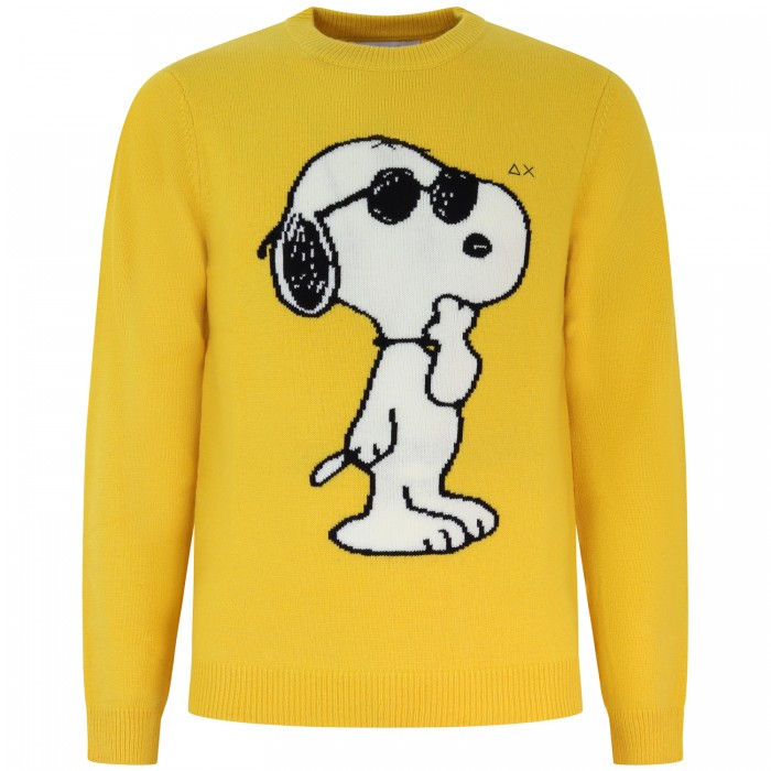 Maglione giallo con logo grande... Maglione giallo con logo grande...