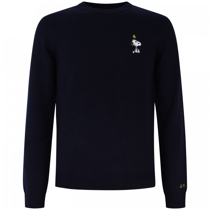 Maglione con logo piccolo snoopy per... Maglione con logo piccolo snoopy per...