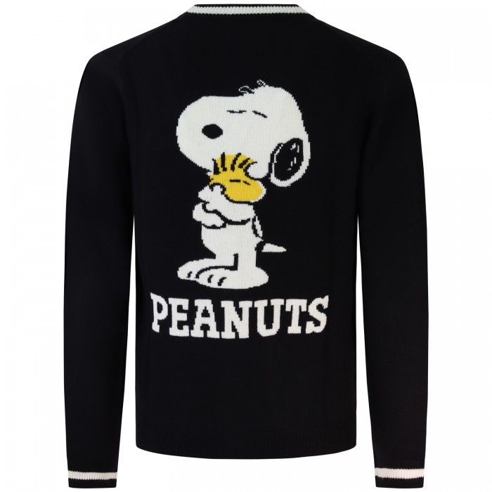 Cardigan con logo snoopy per uomo Cardigan con logo snoopy per uomo