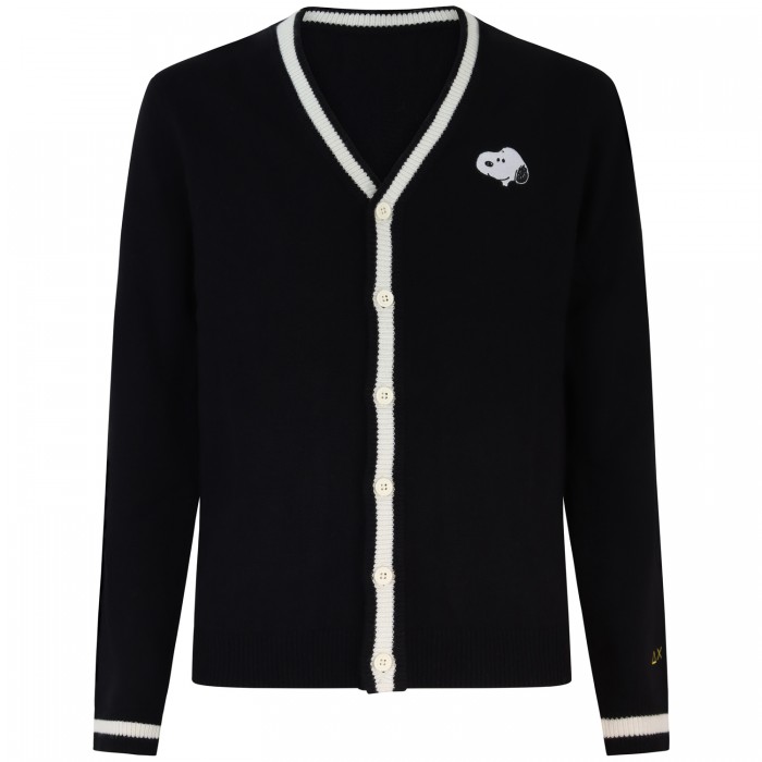 Cardigan con logo snoopy per uomo Cardigan con logo snoopy per uomo