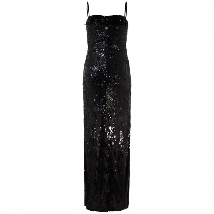 Abito paiettato nero per donna Abito paiettato nero per donna