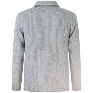 Giacca grigia in maglia per... 2