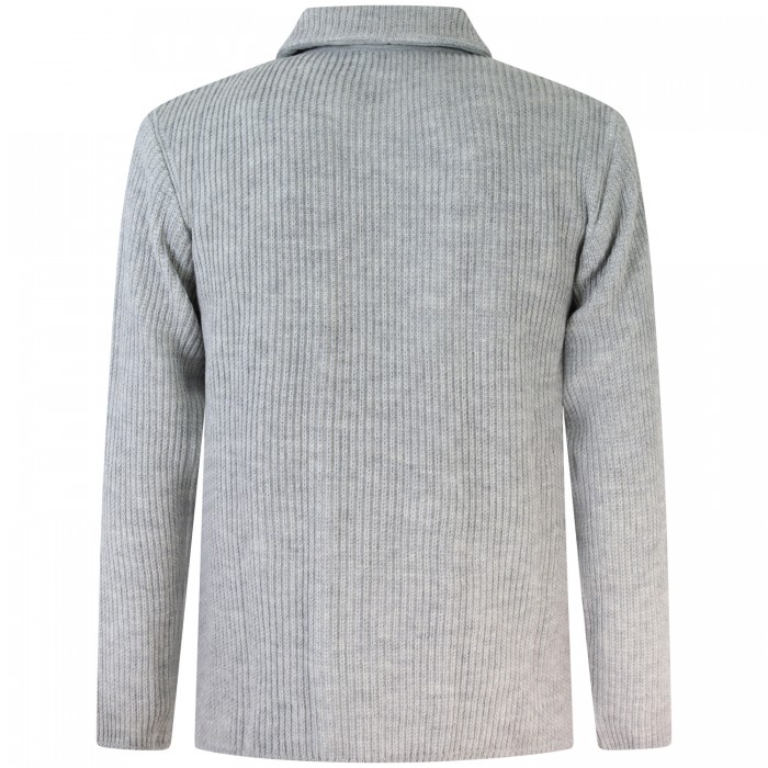 Giacca grigia in maglia per uomo Giacca grigia in maglia per uomo