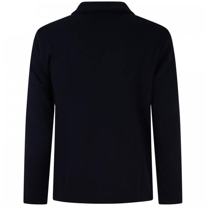 Giacca blu in maglia per uomo Giacca blu in maglia per uomo