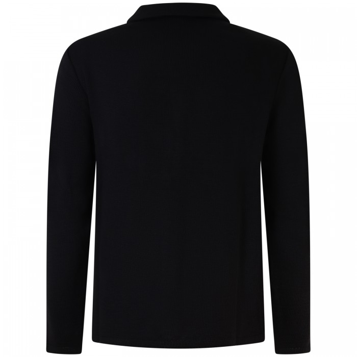 Giacca nera in maglia per uomo Giacca nera in maglia per uomo