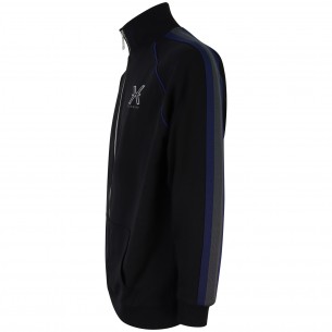 Felpa nera con zip per uomo 2