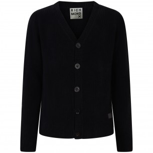 Cardigan nero per uomo