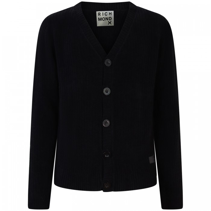 Cardigan nero per uomo