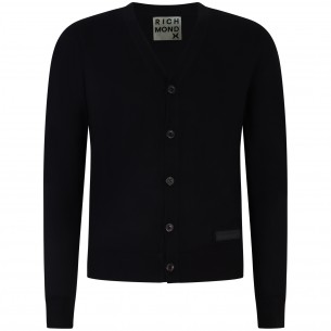 Cardigan nero per uomo