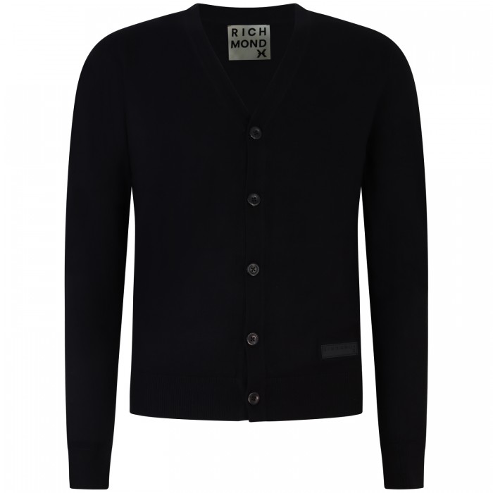 Cardigan nero per uomo Cardigan nero per uomo