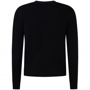 Cardigan nero per uomo 2